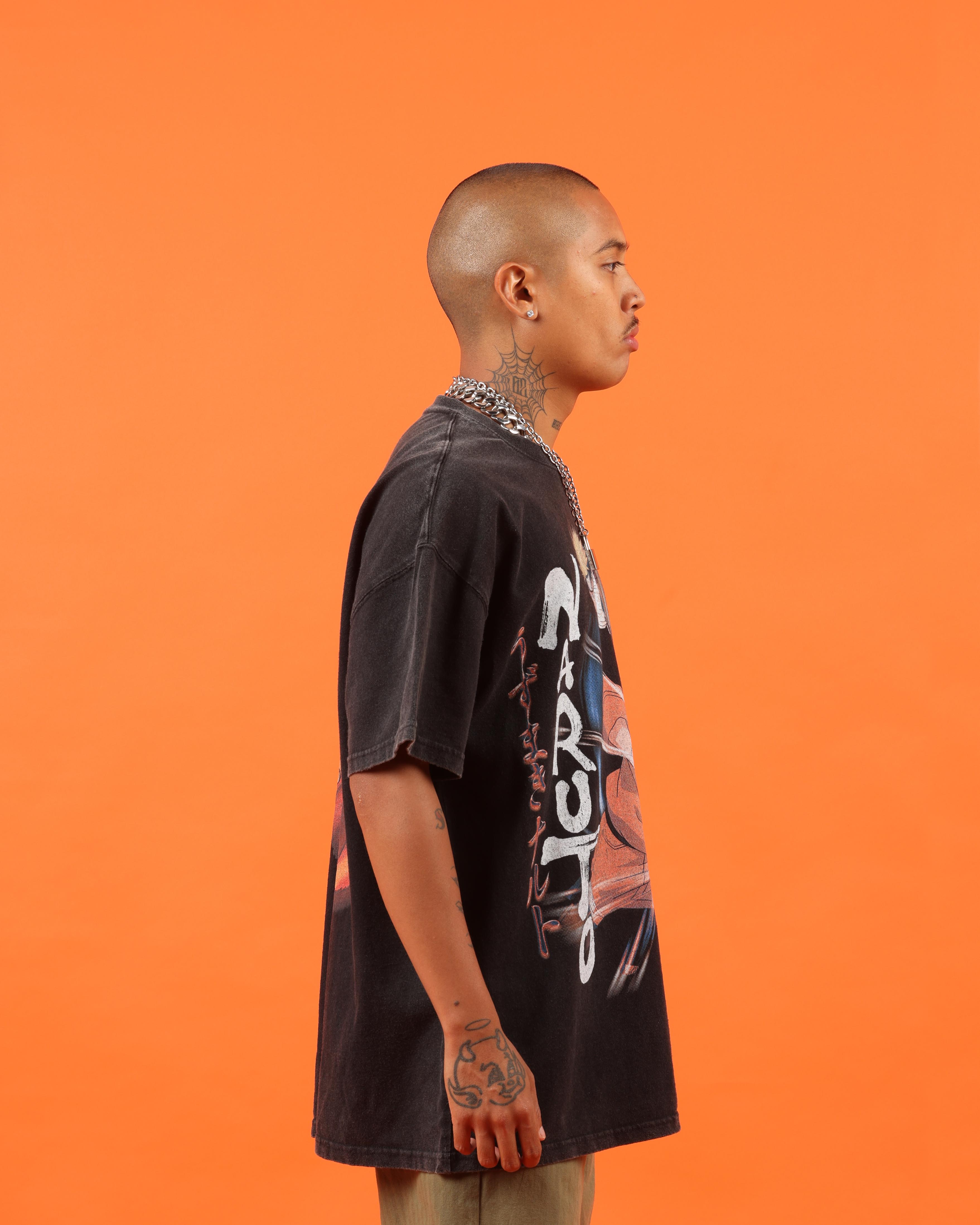 Goat Crew X Naruto Naruto Premium Vintage T-Shirt Vintage Black、mySite、zt4zffjzw