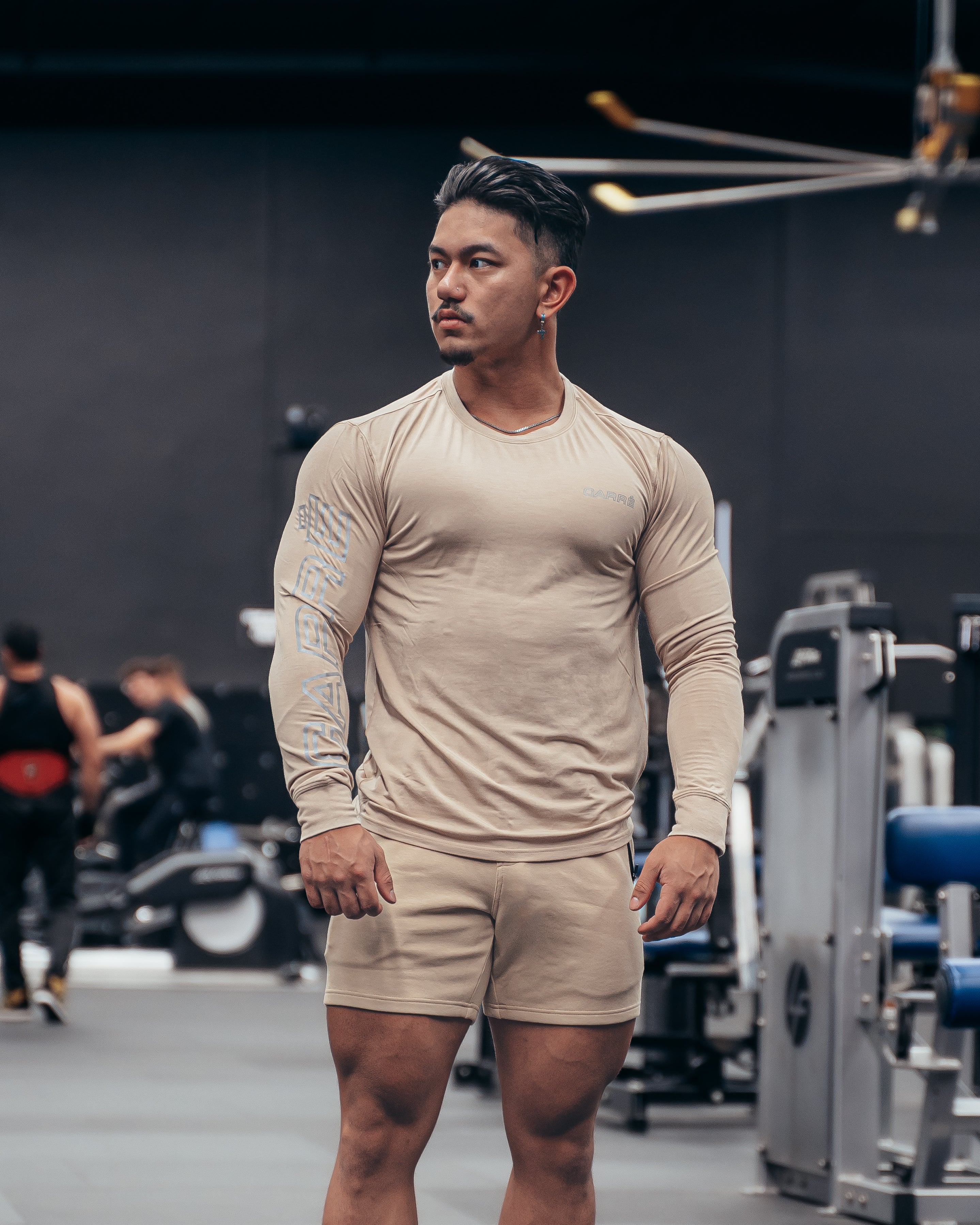 Carre Restart Training Apparel Long Sleeve T-Shirt Stone、mySite、zt4zffjzw