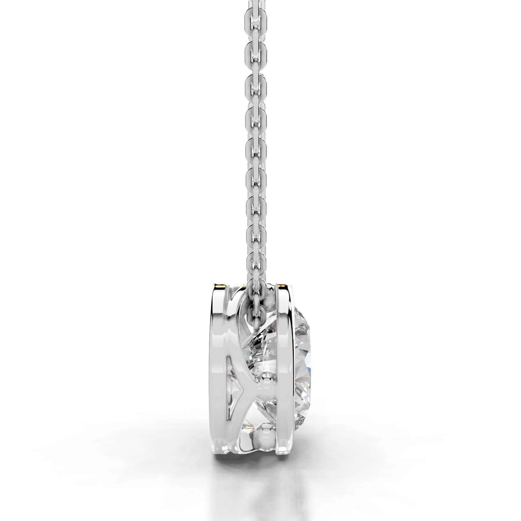 Beyonce Lab Grown Diamond Pendant (2 Carat) -18K White Gold、mySite、hinf8tx79