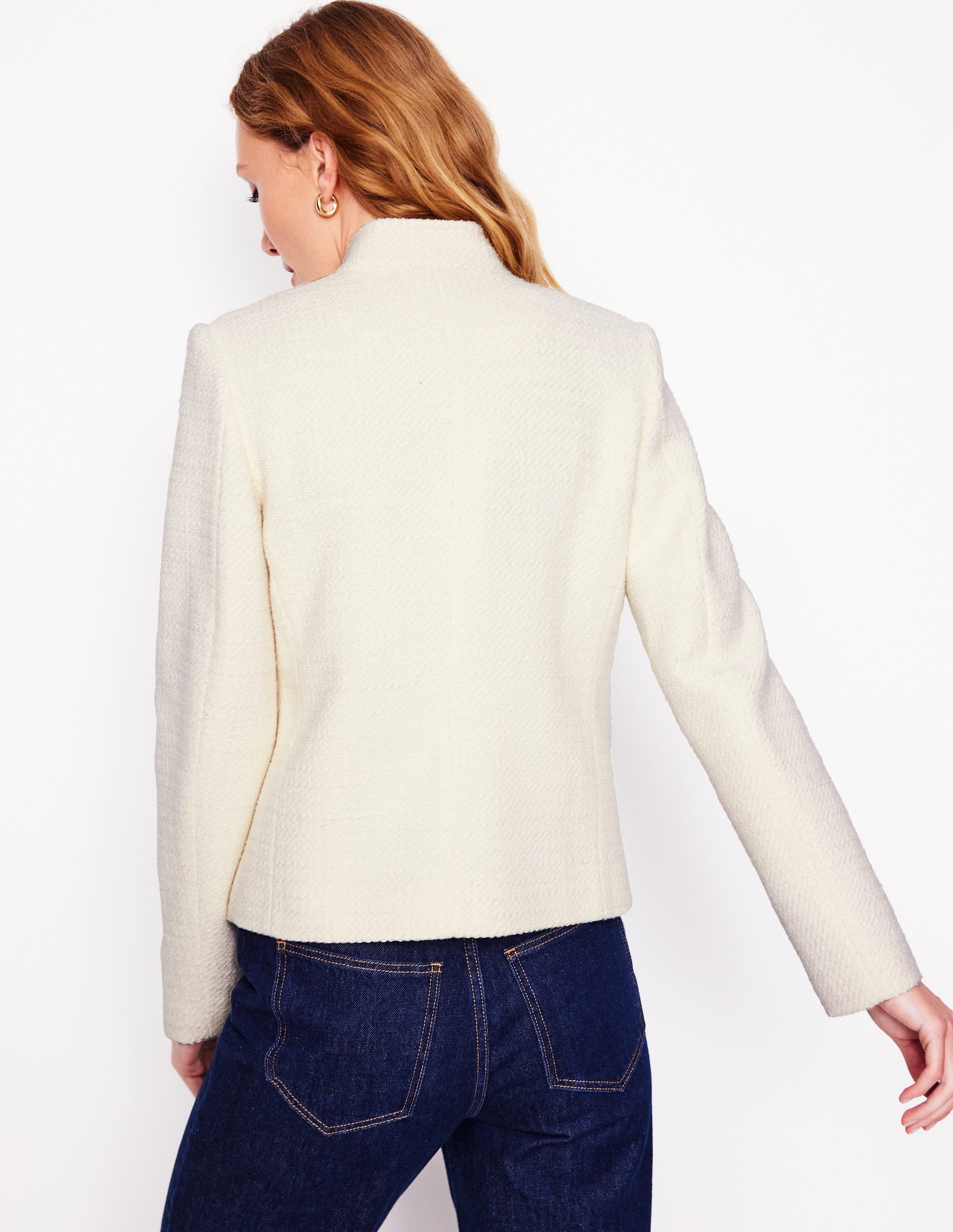  Textured Button Jacket-Ivory、mySite、ashleygrahame