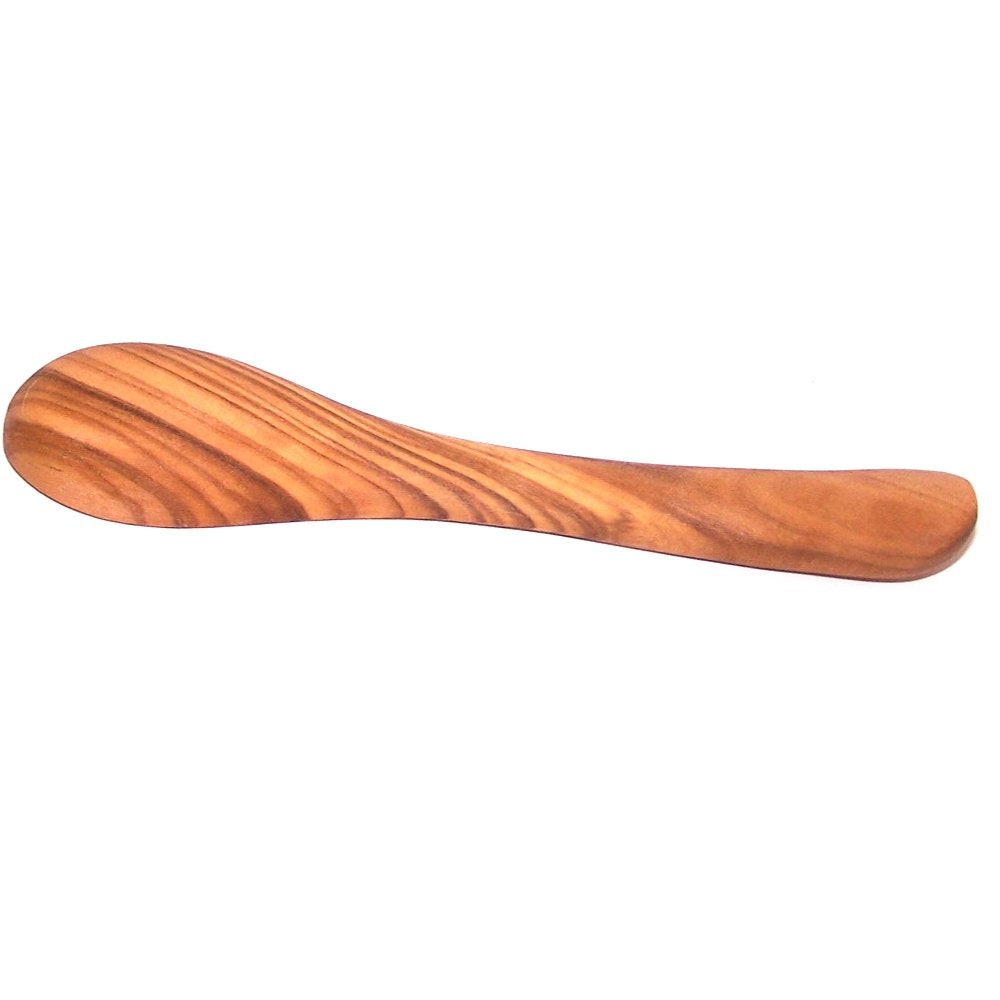 Hand Carved Olive Wood Mustard/Salt/Pepper or Spices Spoon - (5 Inches) - Asfour Outlet Trademark、mySite、topwebapps