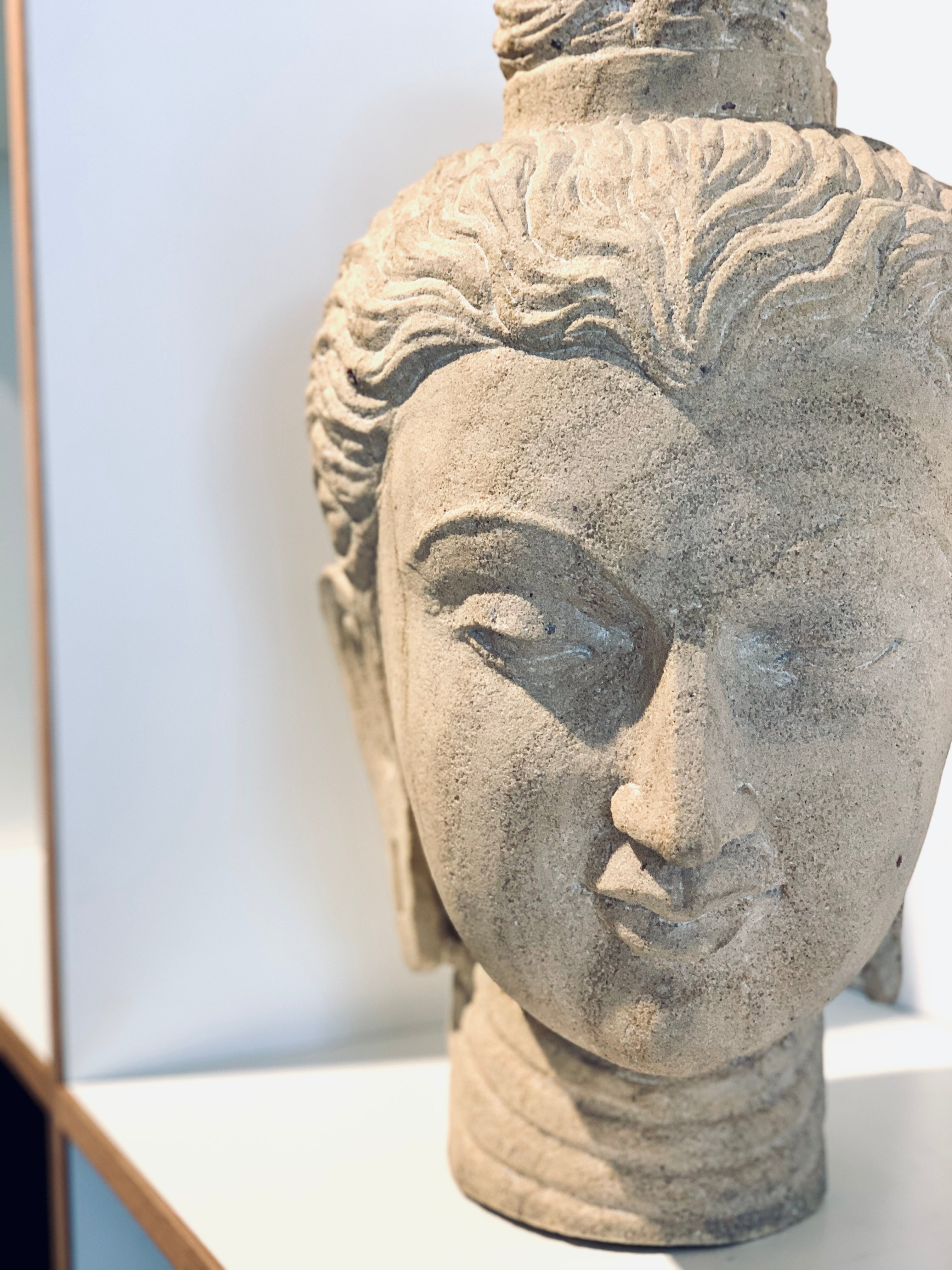 Buddha Head - Sandstone (50cm)、mySite、topwebapps