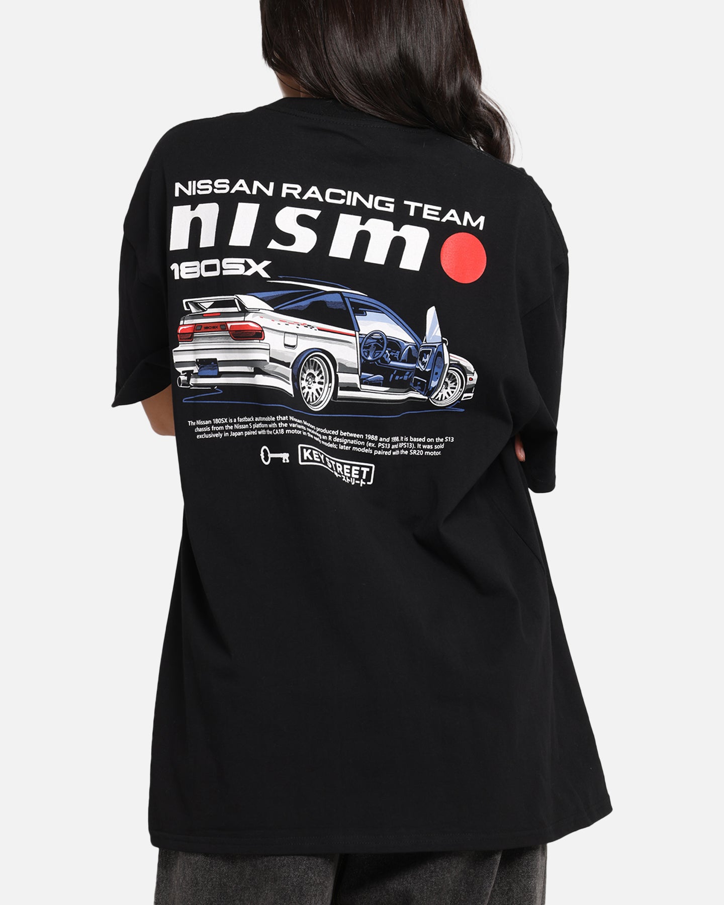 Key Street Nismo 180SX T-Shirt Black、mySite、zt4zffjzw