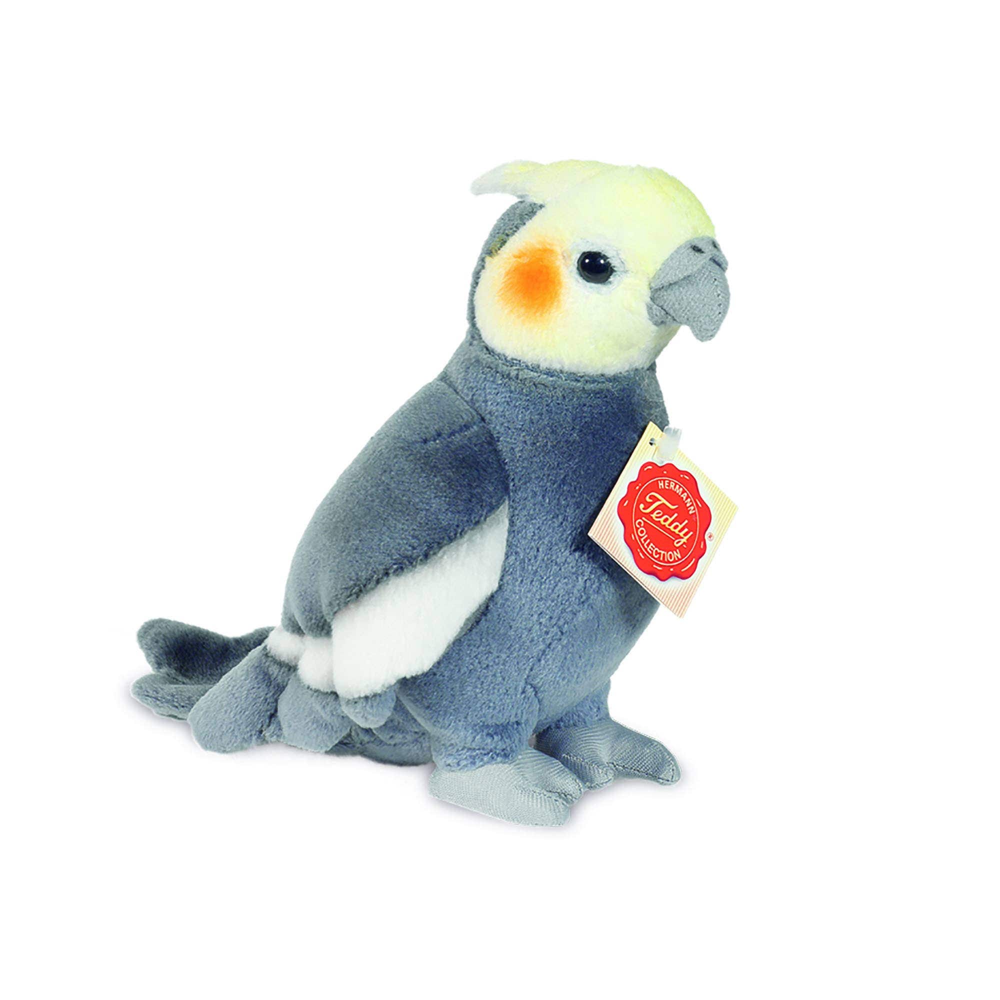 Plush Life-like Cockatiel 17 cm by Teddy Hermann、mySite、g9winljtr