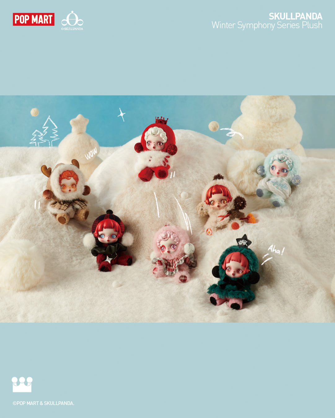  POP MART SKULLPANDA Winter Symphony Series Plush、mySite、greenlandpopulation