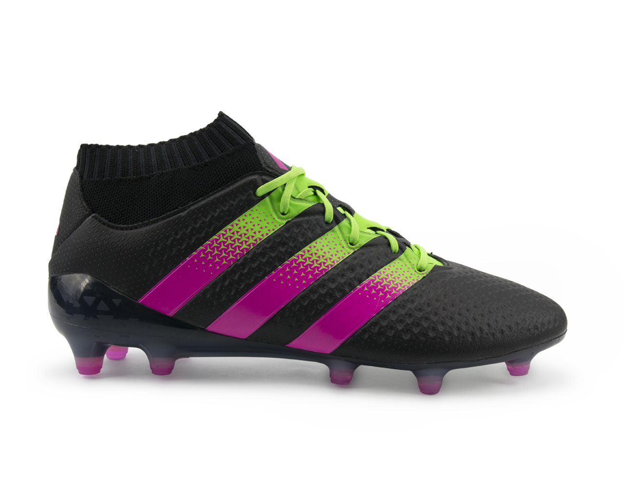 adidas Men's ACE 16.1 PrimeKnit FG/AG Black/Shock Pink/Solar Green、mySite、bottomscart