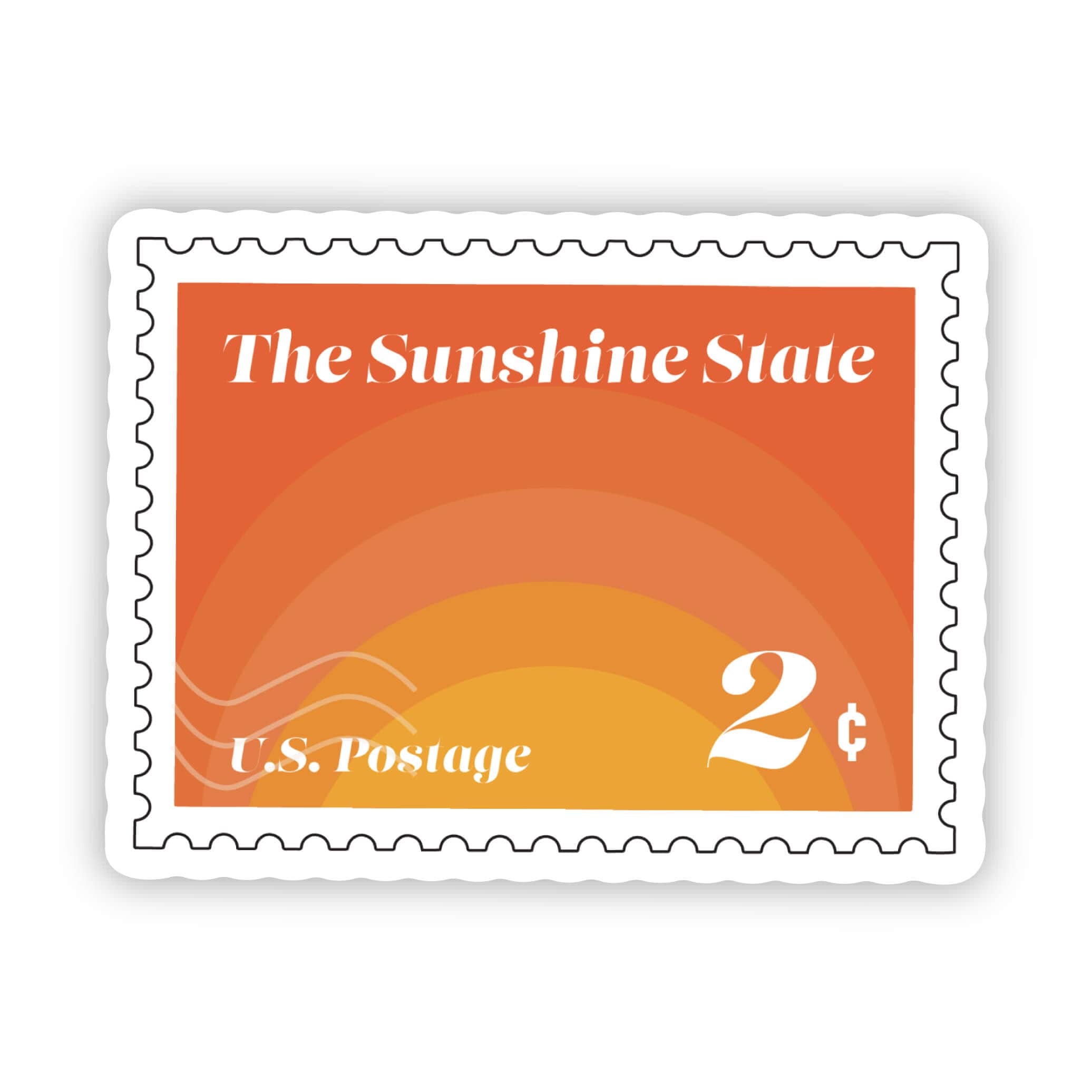  The Sunshine State Postage Stamp Sticker、mySite、ghnorth