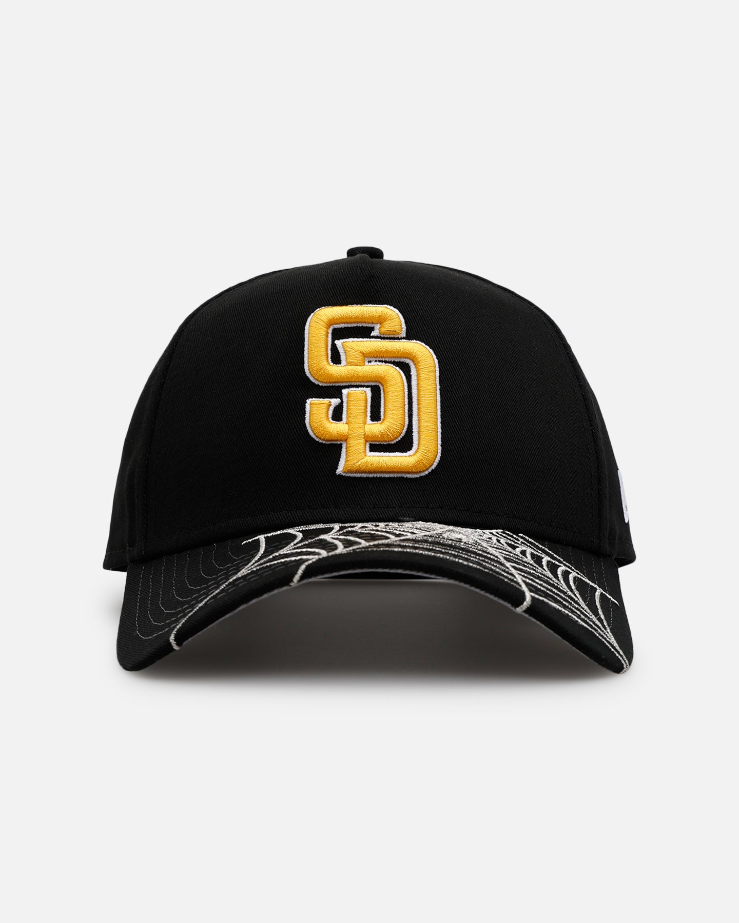 New Era San Diego Padres 'Spider Web Visor' 9FORTY A-Frame Snapback Black、mySite、zt4zffjzw