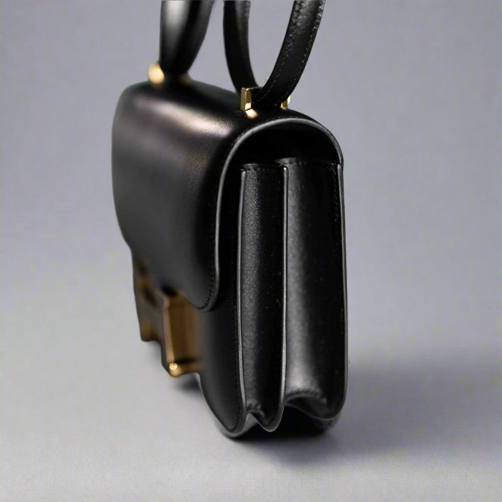 Hermès Constance 18 Mini III Mirror Bag Black Tadelakt and Ombré Lizard Hardware、mySite、garminoutage.com