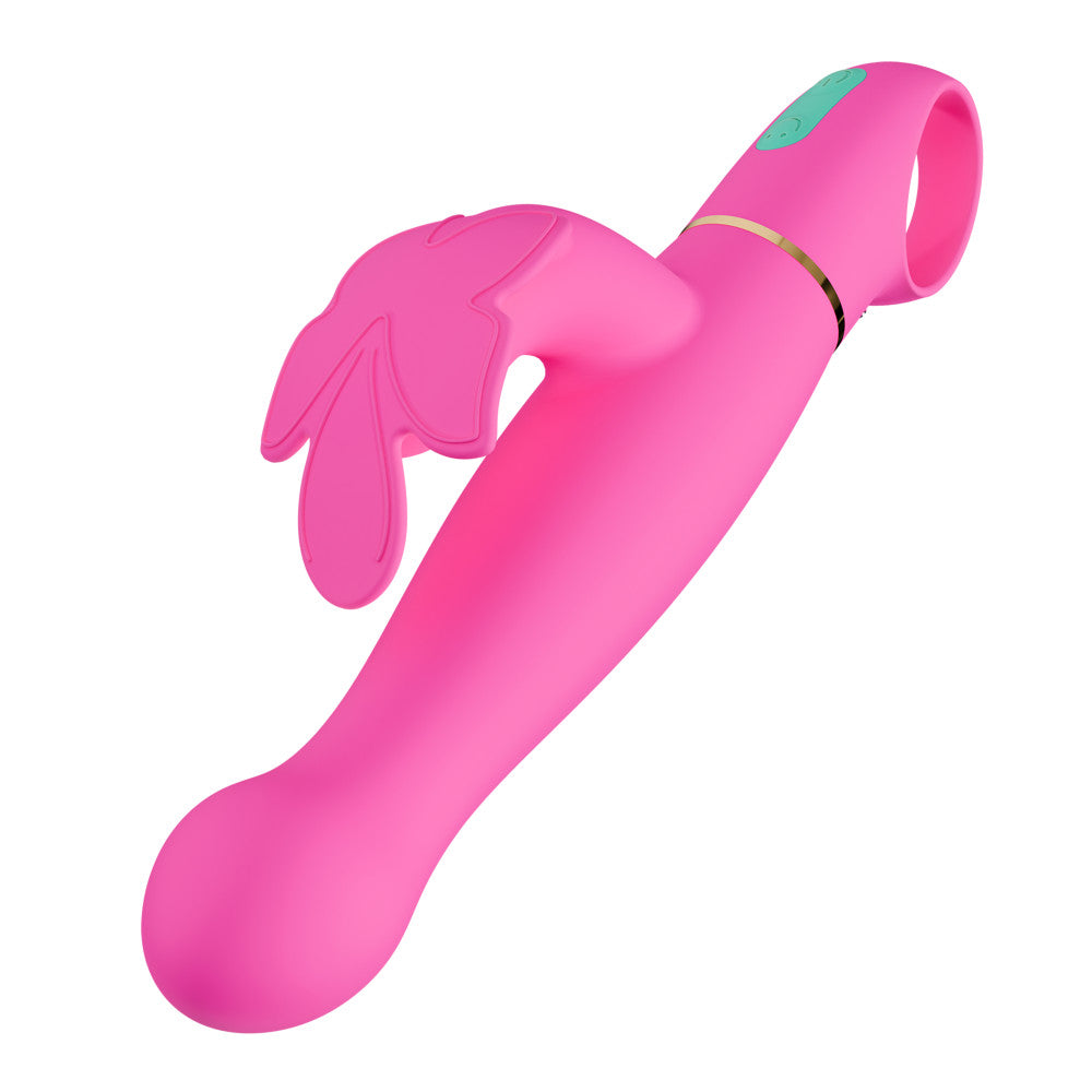 Aria by Blush® | Naughty AF 8 Inch Clitoral G-Spot Dual Stimulation Rechargeable Silicone Vibrator – In Pink、mySite、bottomscart