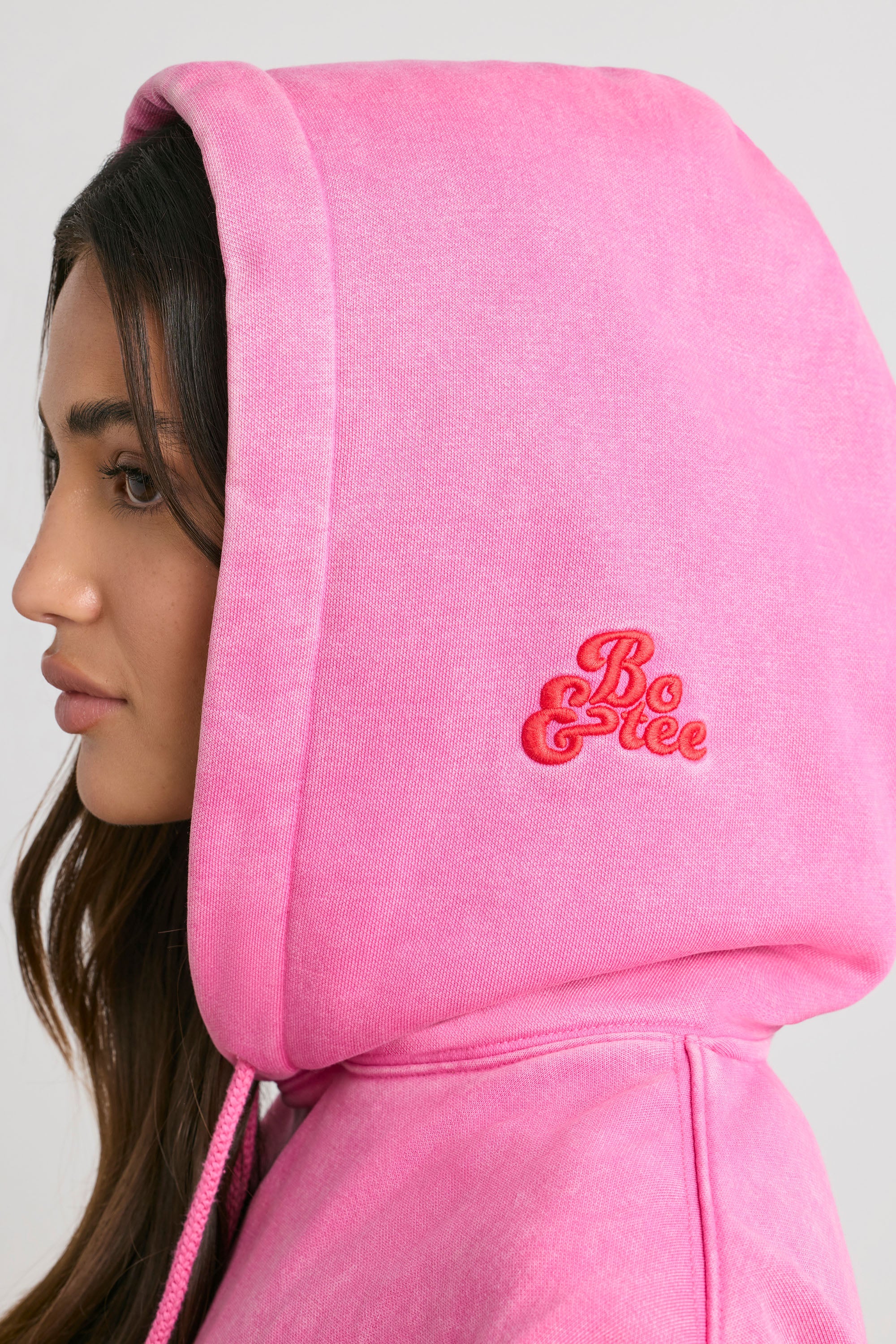 Oversized Hoodie in Hot Pink、mySite、solidvoid