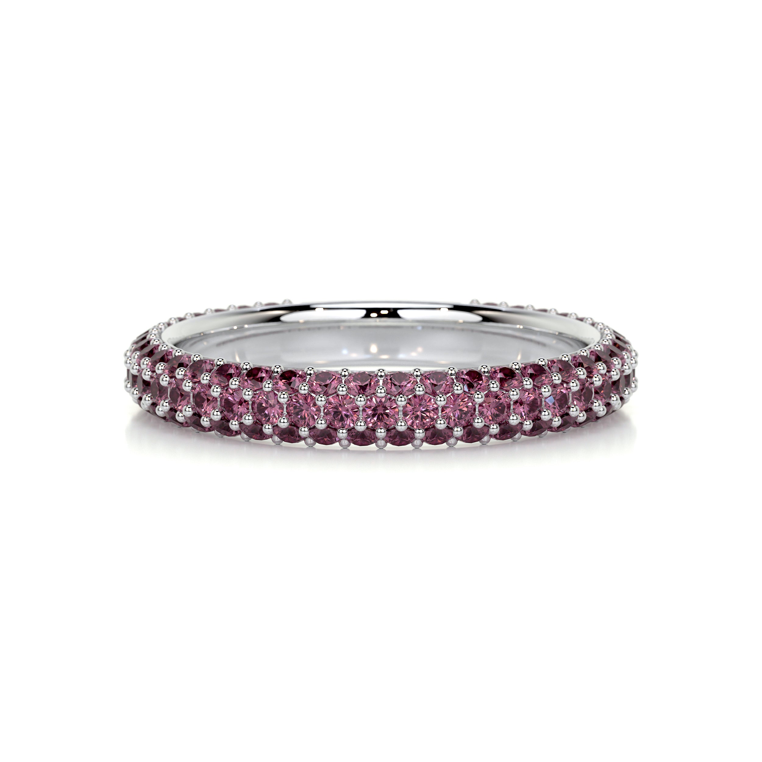 Emma Pink Gemstone Wedding Ring (1.25 Carat) - Platinum、mySite、hinf8tx79