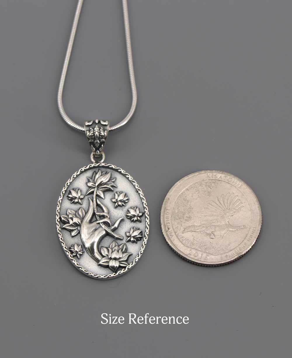 Sterling Silver Embrace Serenity Pendant Necklace、mySite、topwebapps