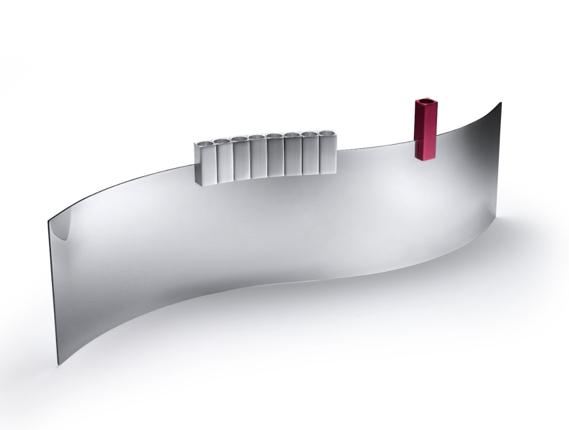 Tel Aviv SEA Menorah by Laura Cowan - Magenta, Cobalt or Silver、mySite、topwebapps