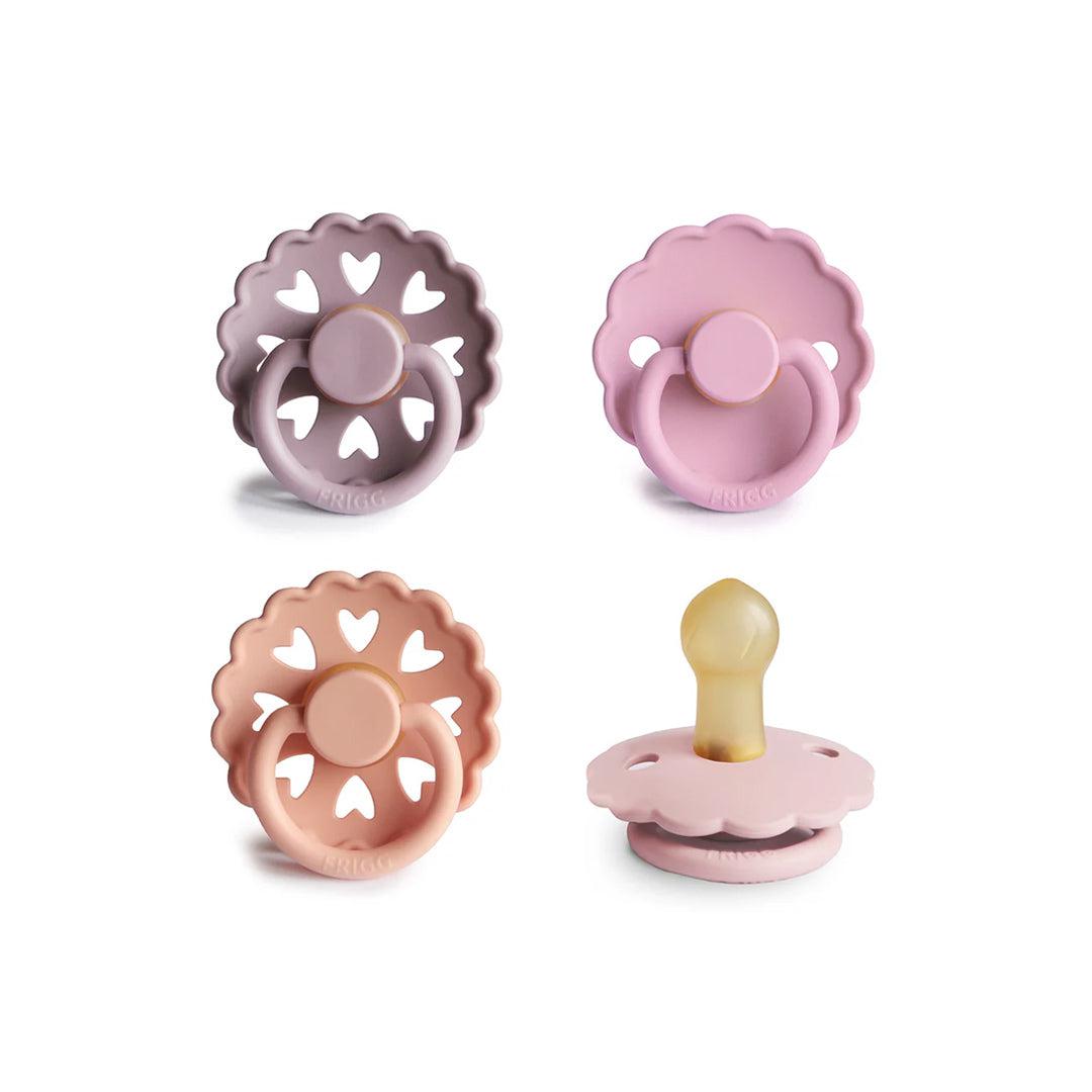  FRIGG Daisy Latex Pacifier - 4 Pack - Sunset Bliss、mySite、merchandisen