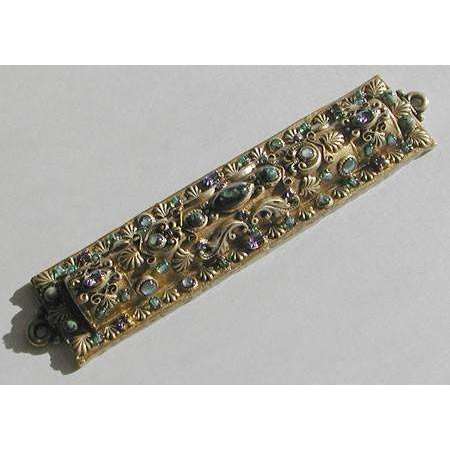 Michal Golan Abalone, African Turquoise & Tanzanite Mezuzah、mySite、topwebapps