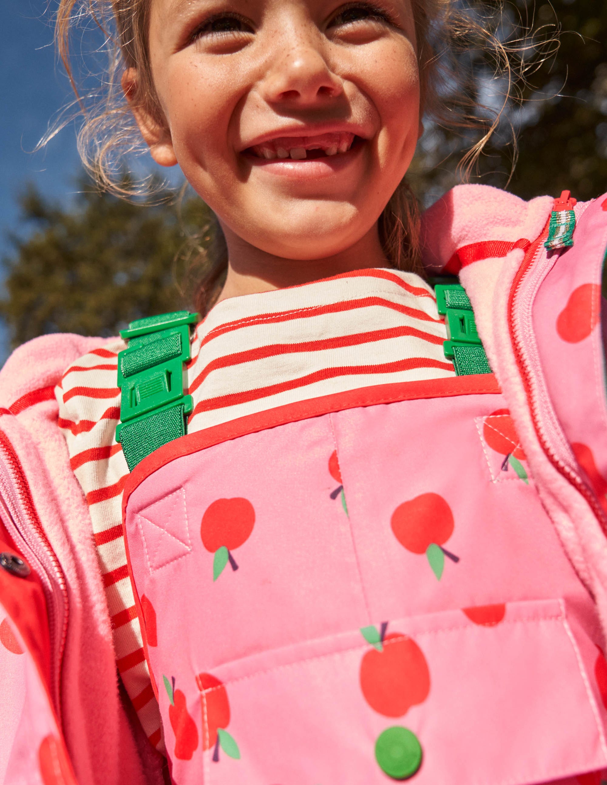  Pink Apple Print Waterproof Jacket-Formica Pink Apples、mySite、ashleygrahame