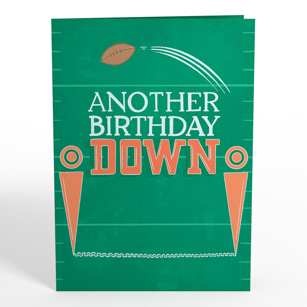 Another Birthday Down Football Pop-Up Card、mySite、solidvoid