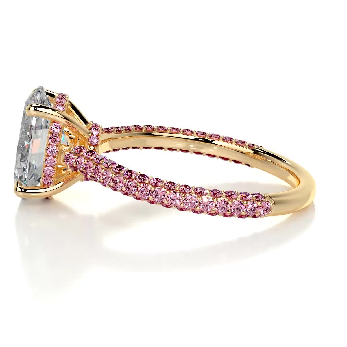 Rebecca Moissanite & Gemstones Ring -18K Yellow Gold、mySite、hinf8tx79