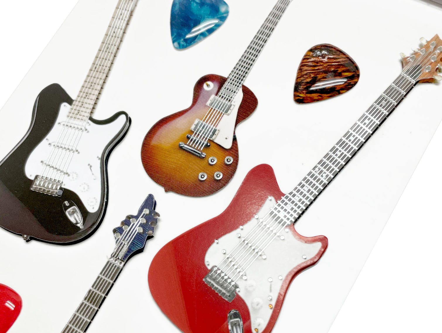  3D Scrapbook Stickers - Electric Guitars、mySite、ghnorth