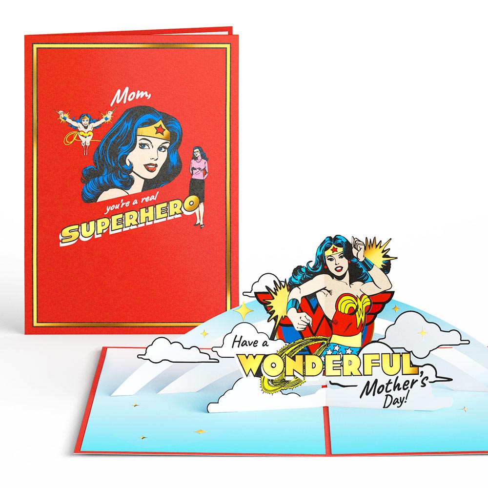 Wonder Woman Super Hero Mother’s Day Pop-Up Card、mySite、solidvoid