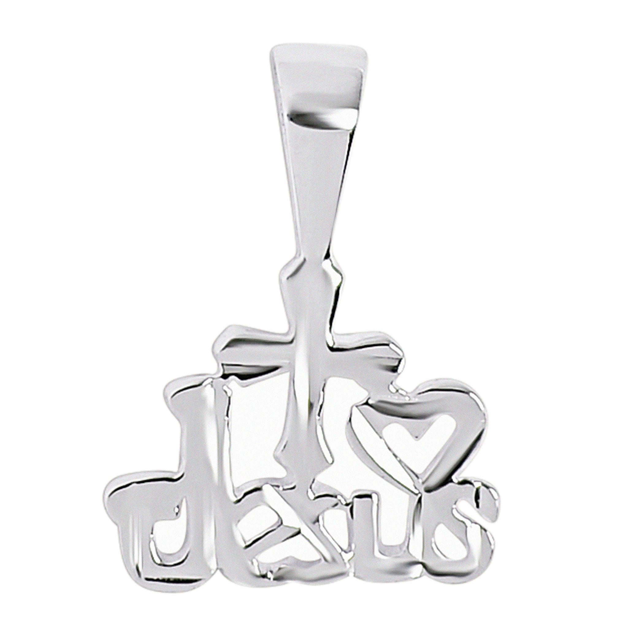 Sterling Silver I Heart Jesus Pendant / SSP0057、mySite、dreamappss
