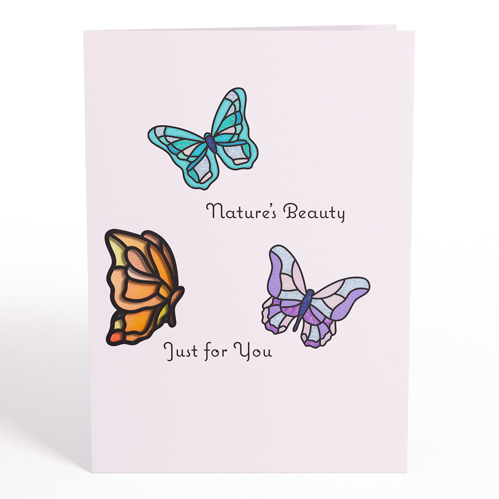 Nature's Beauty Butterfly Suncatcher Card、mySite、solidvoid