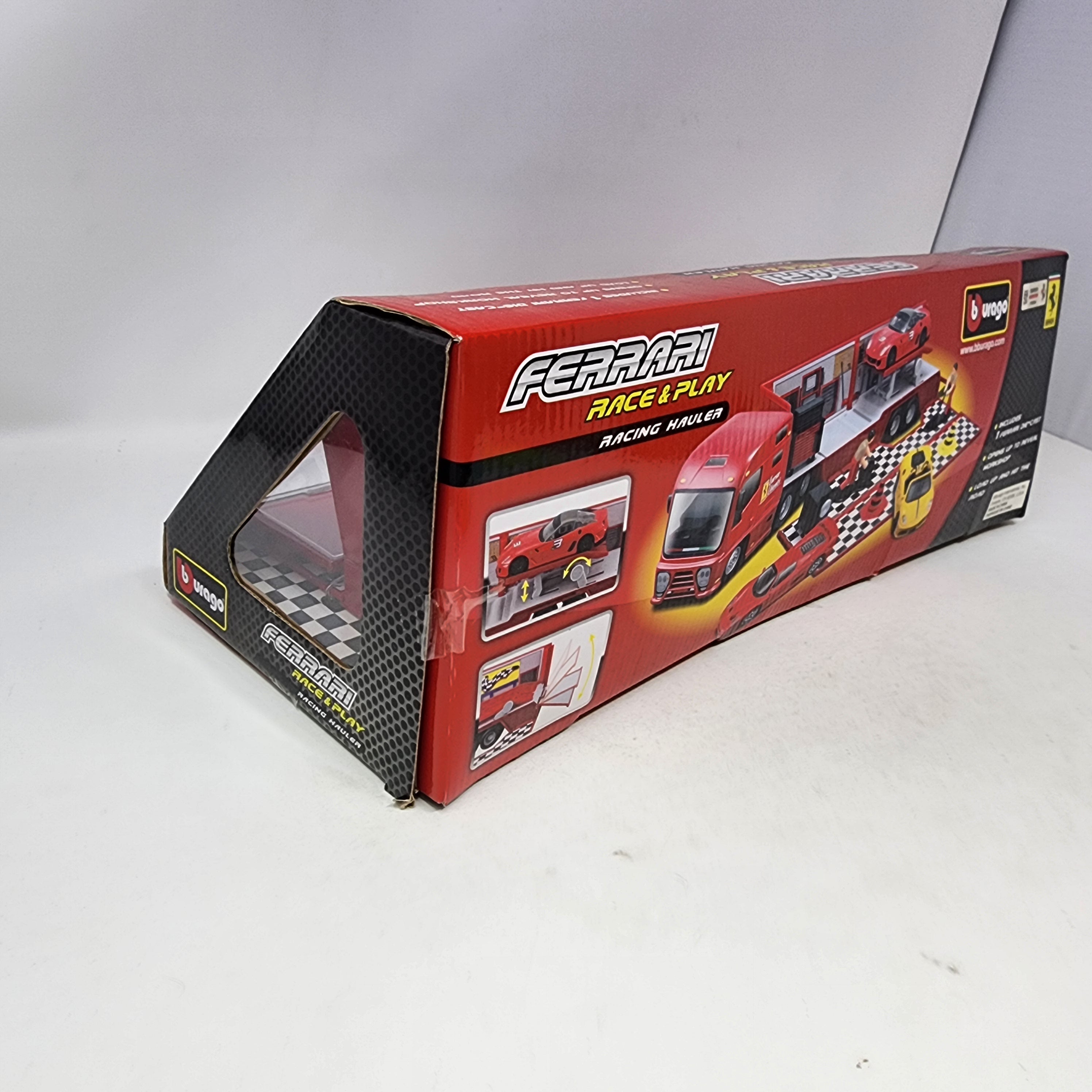 Ferrari Race & Play Set w/ Racing Hauler * Burago 1/43 Scale、mySite、hgirdovlk