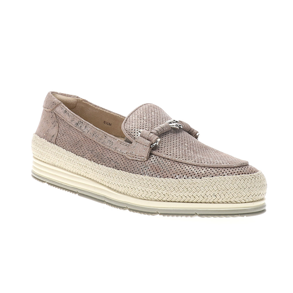 Quarzi Athleisure Metallic Perforated Slip On Loafers、mySite、gtrtttuynbv