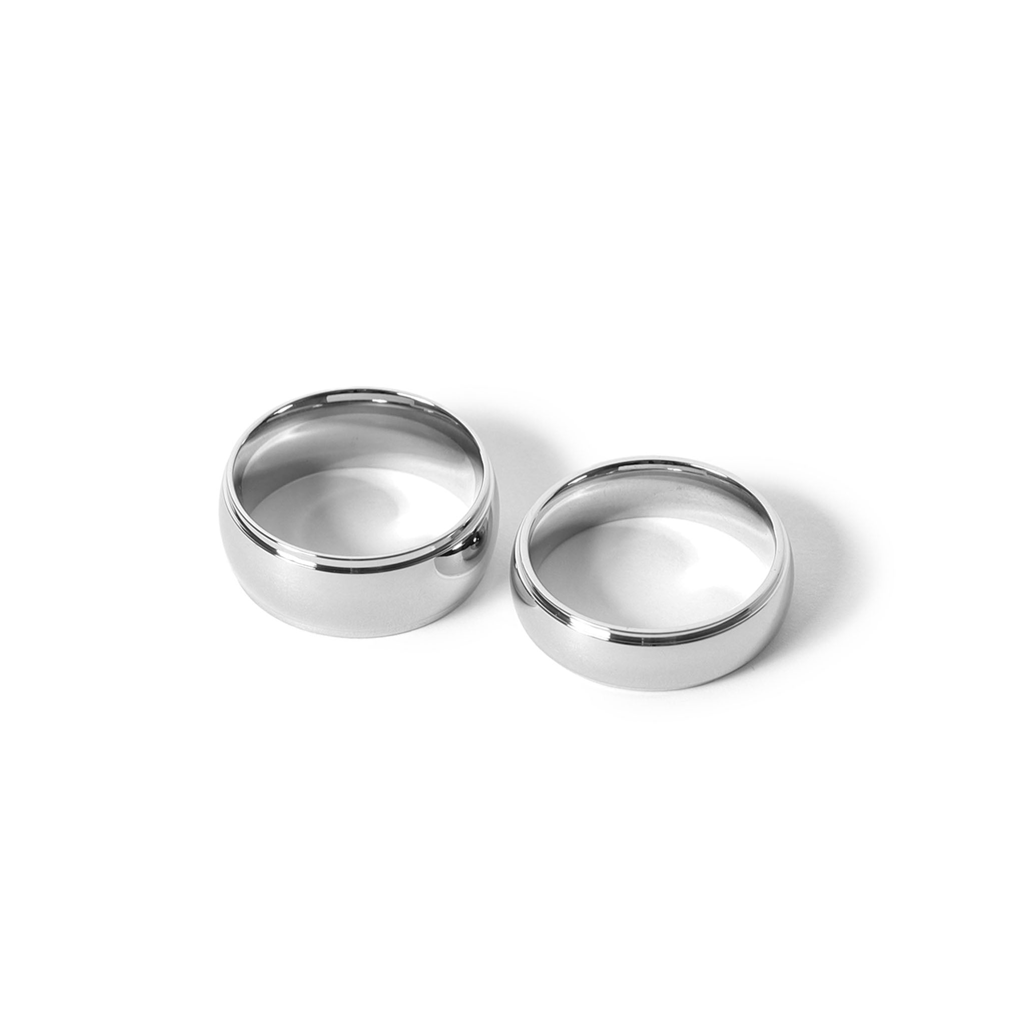 Stainless Steel Highly Polished Rounded Center with Edge Blank Ring / CFR2001、mySite、dreamappss