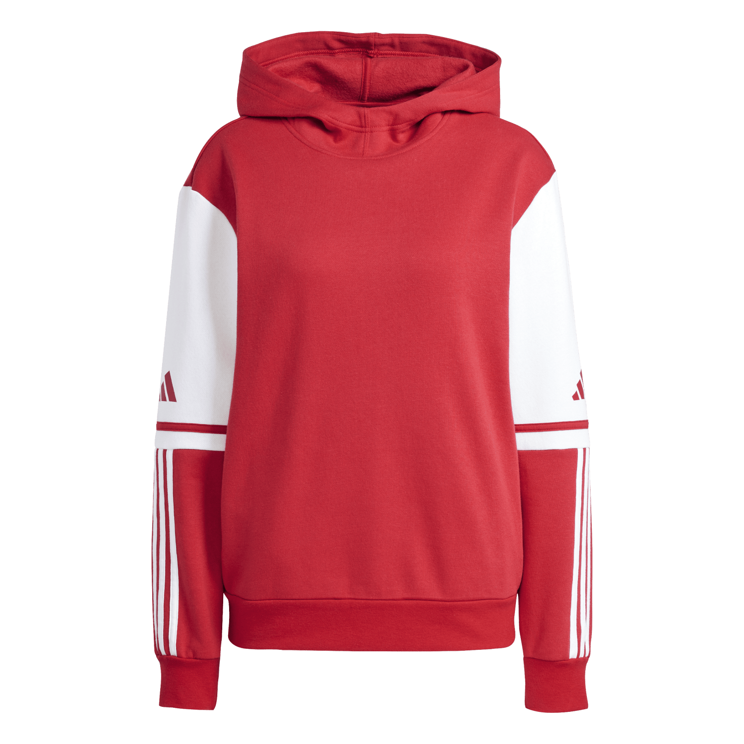 adidas Women's Squadra 25 Sweat Hoodie - Red、mySite、noshort