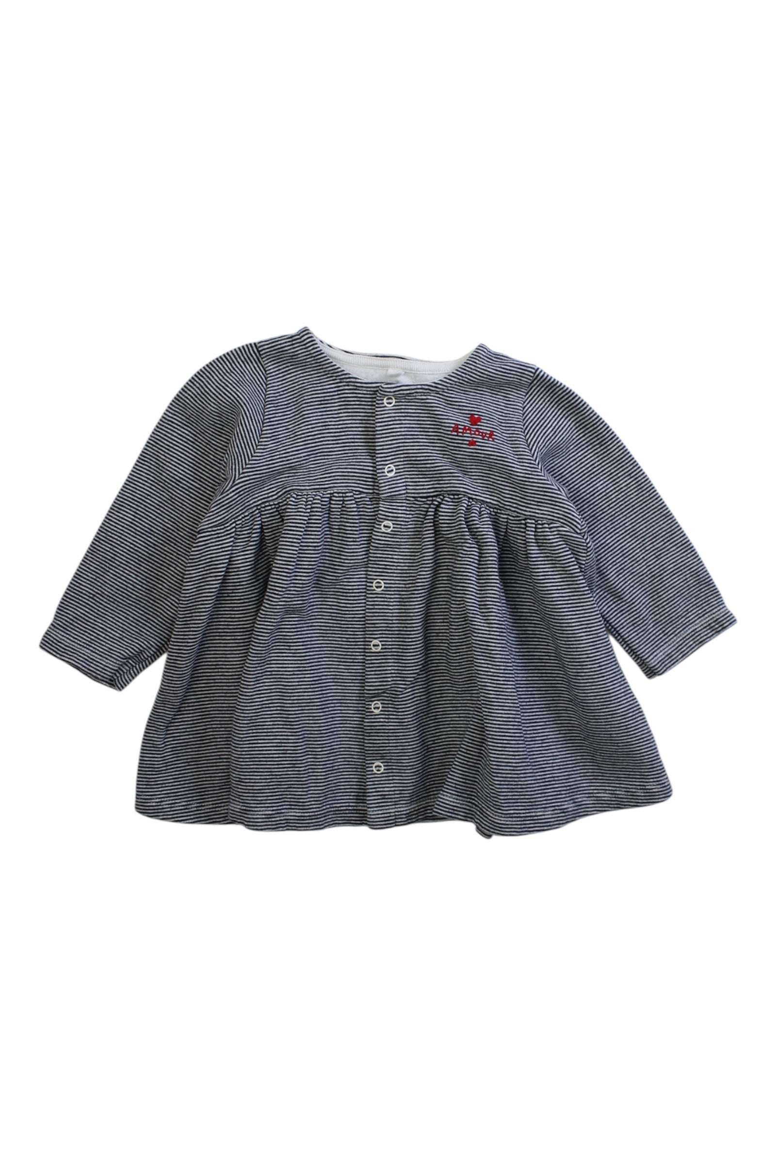 Petit Bateau Long Sleeve Dress 12-18M、mySite、g9winljtr