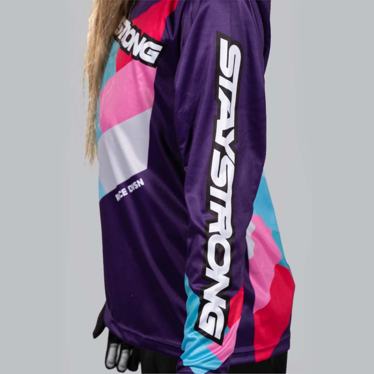  Stay Strong Youth Chevron Race Jersey - Purple、mySite、merchandisen