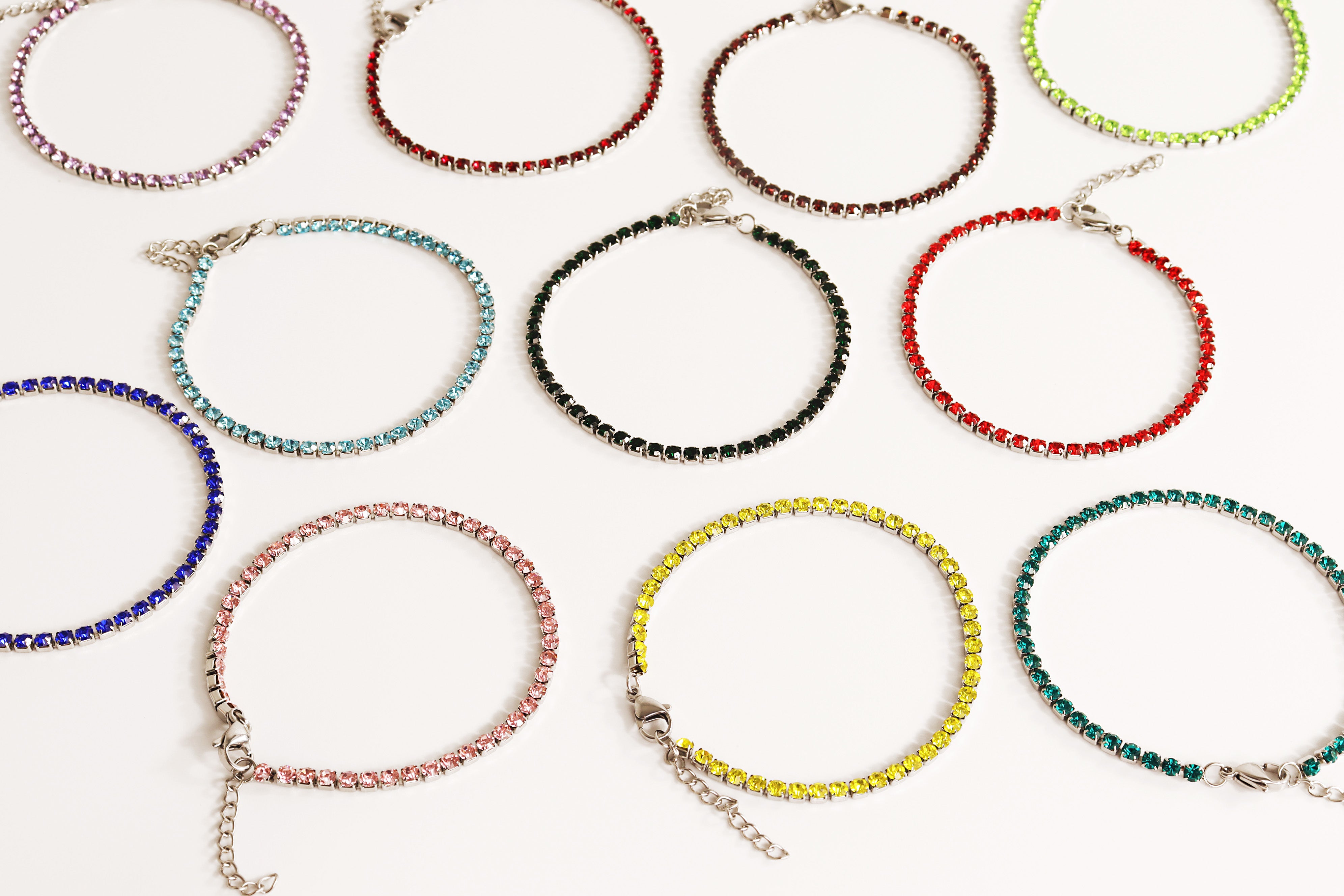 Stainless Steel Birthstone Tennis Bracelet / TBR0007、mySite、dreamappss