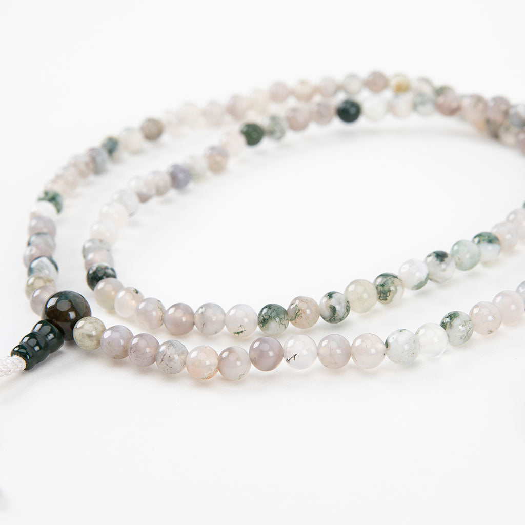Moss Agate Mala Beads Set、mySite、topwebapps