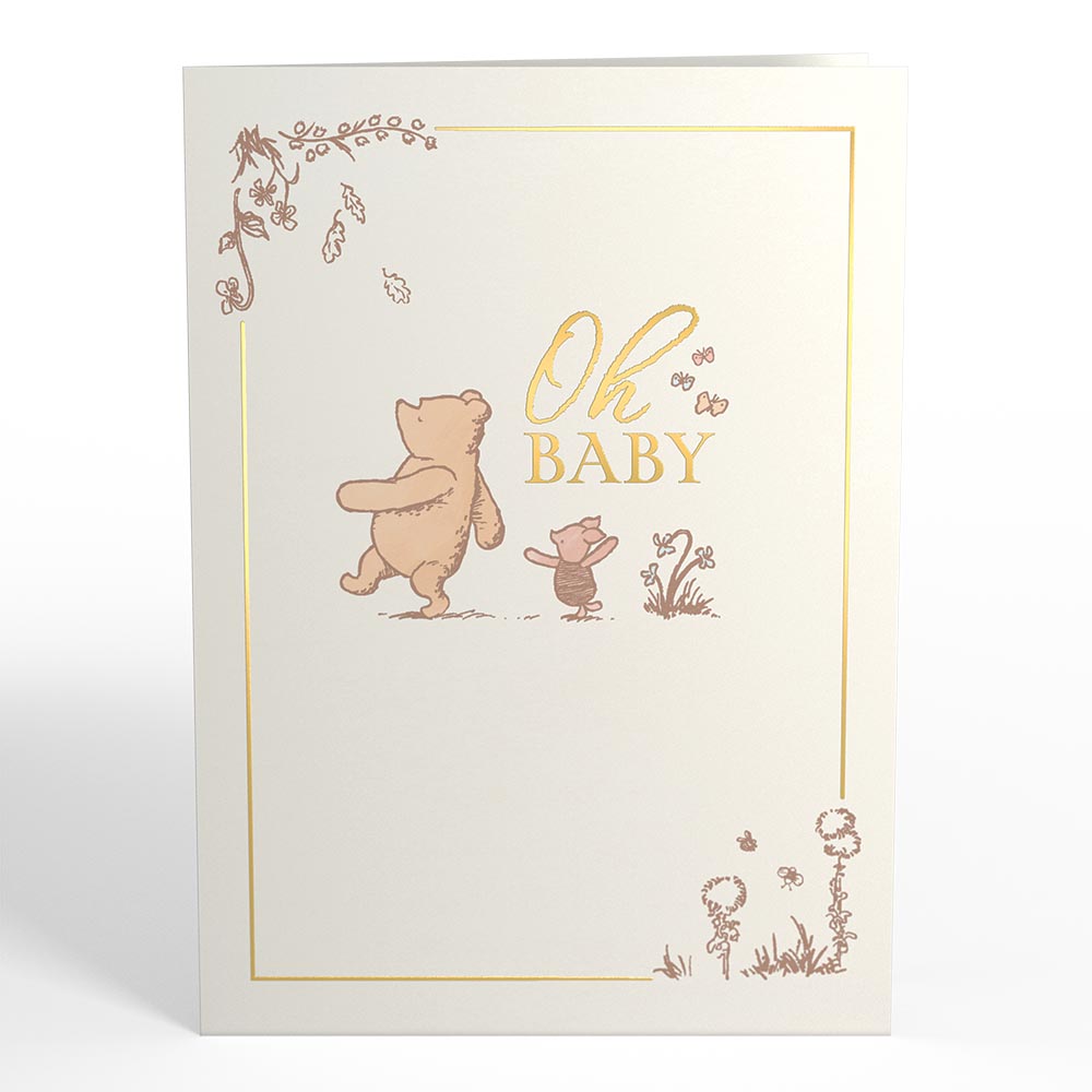 Disney's Winnie the Pooh New Baby Pop-Up Card、mySite、solidvoid