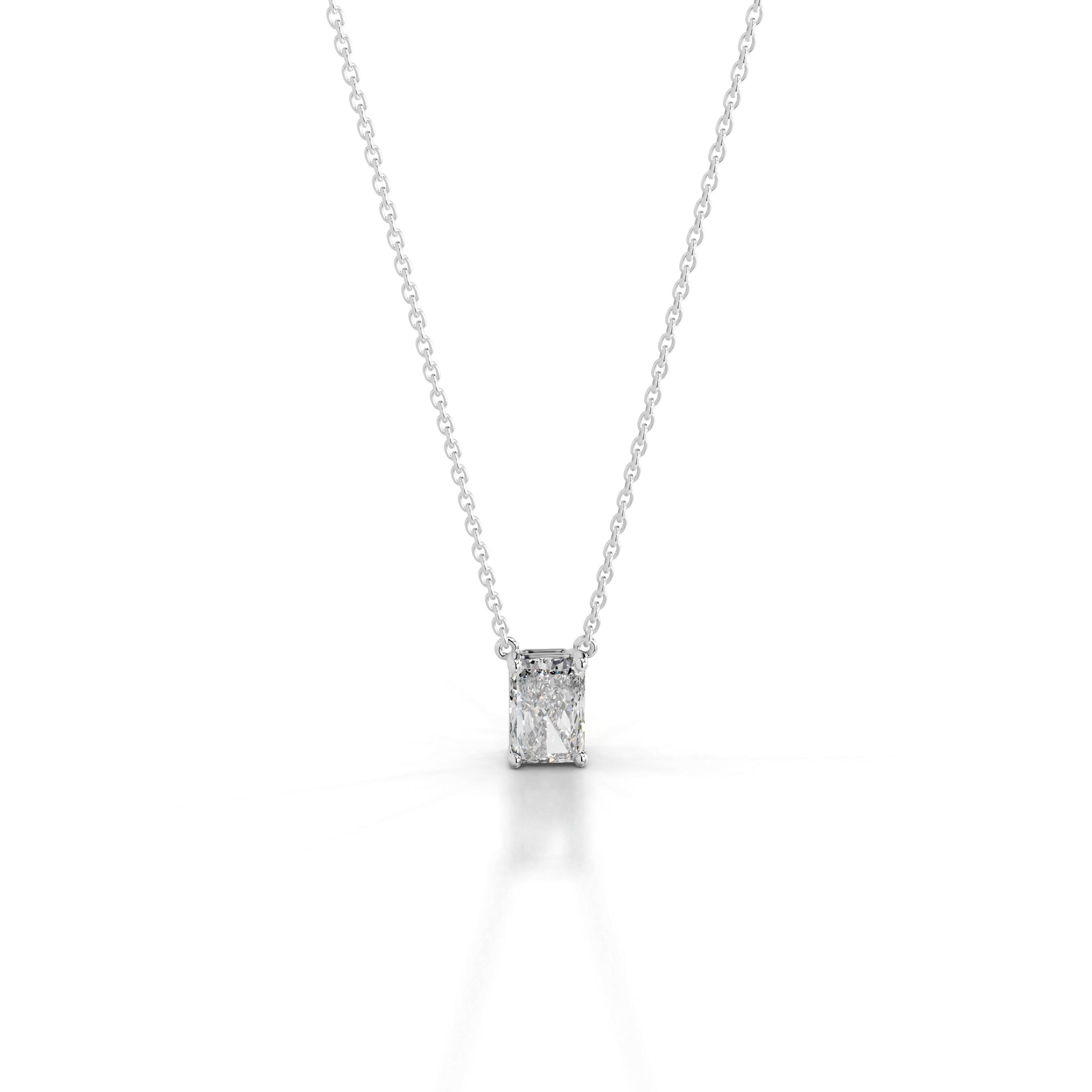 Mary Lab Grown Diamond Pendant - 18K White Gold、mySite、hinf8tx79
