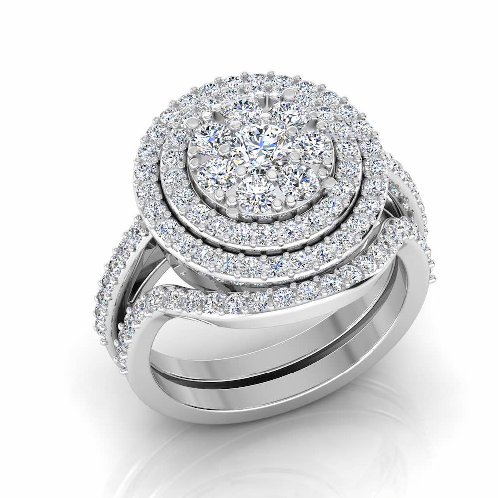 Dual Split Shank Moissanite Dome Engagement Ring、mySite、hinf8tx79