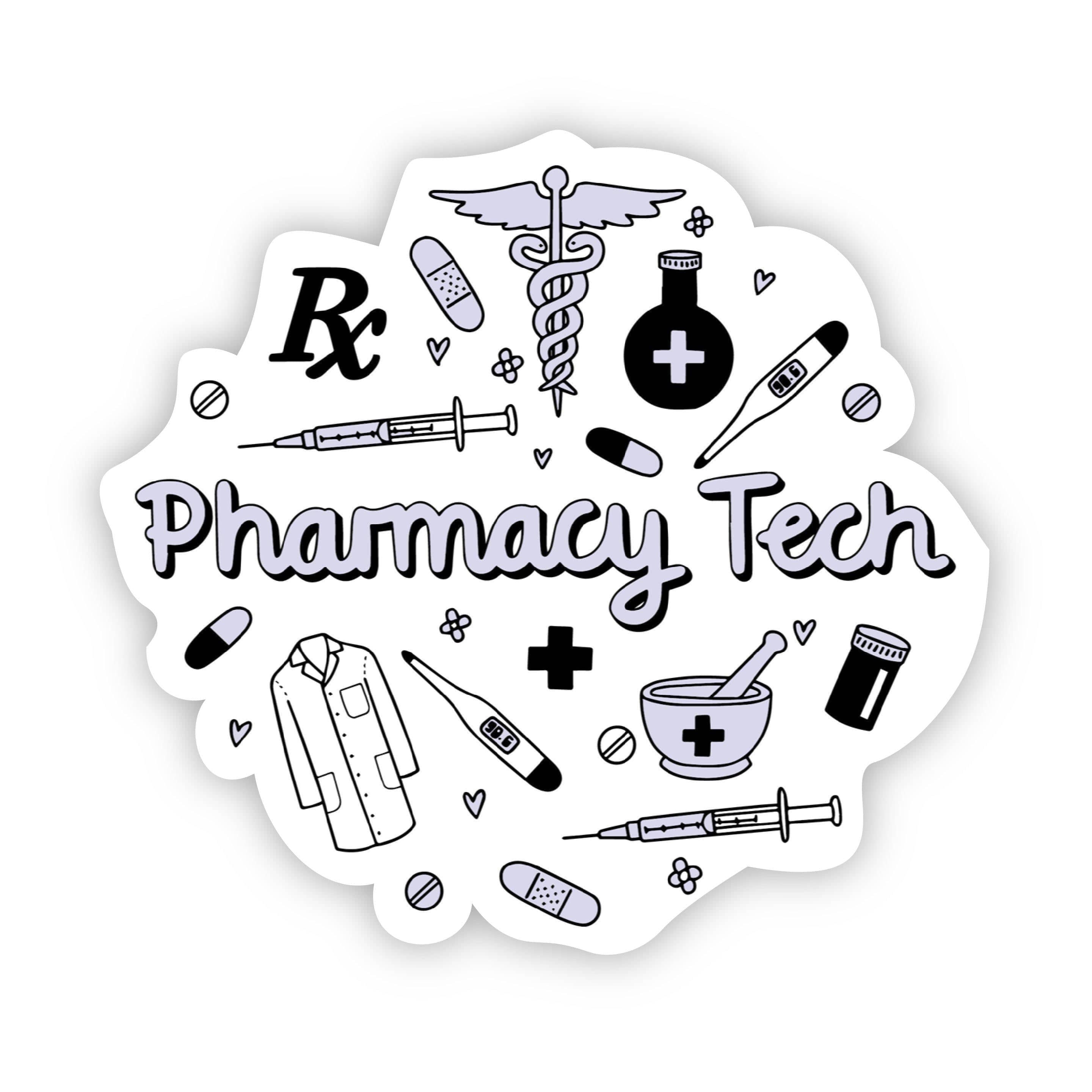  Pharmacy Tech Sticker、mySite、elrpsem3k