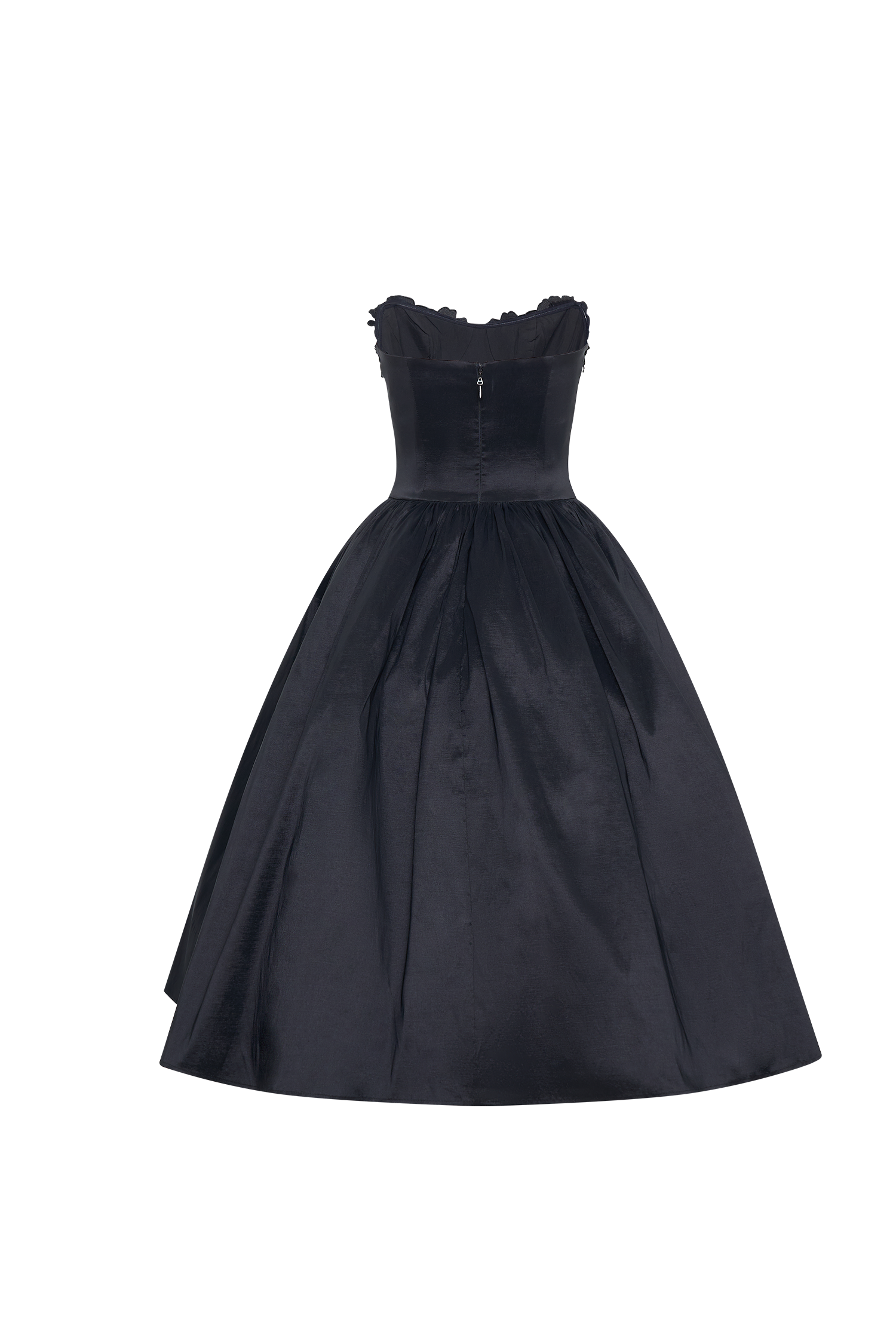 Elyssa Embroidered Midi Dress - Black、mySite、solidvoid