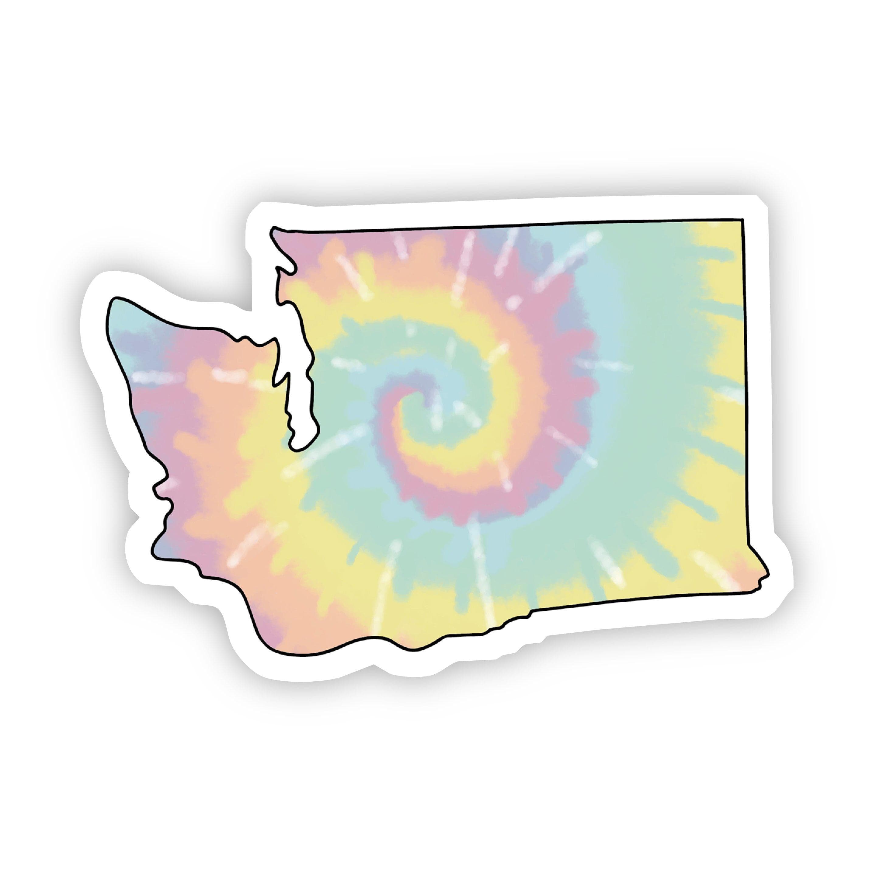  Washington Tie Dye Sticker、mySite、elrpsem3k