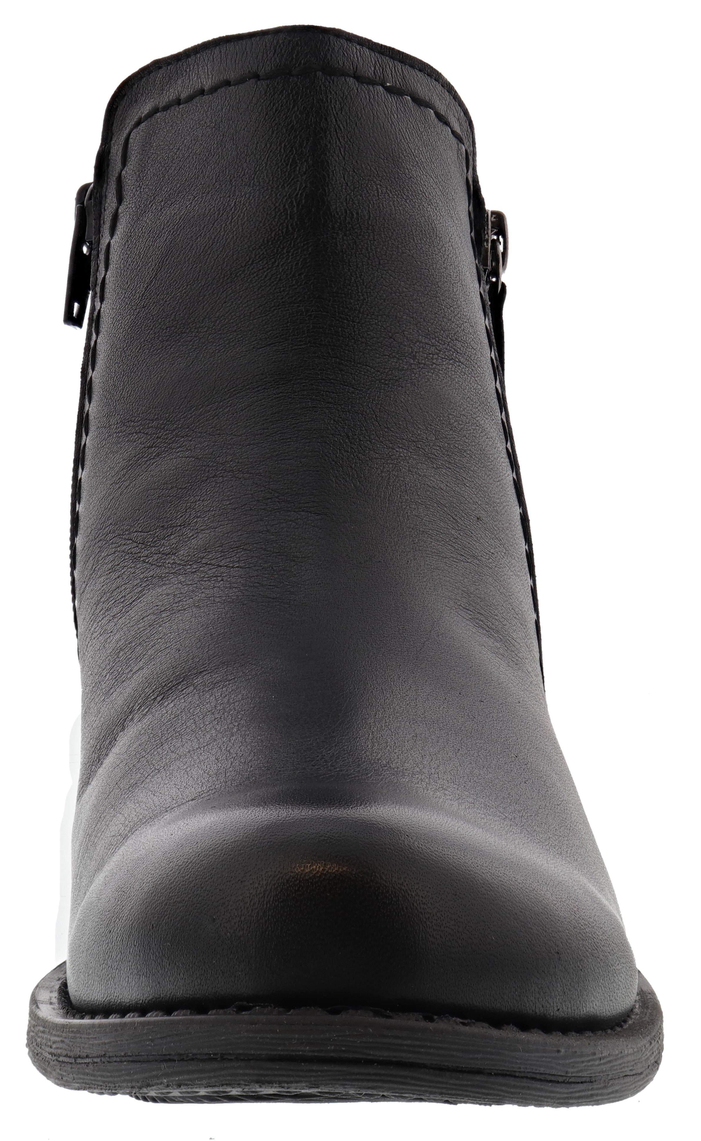 Spring Step Women Side Zipper Leather Booties Oziel、mySite、dreamappss