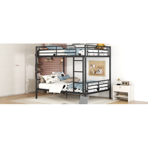Twin Over Twin Metal Bunk Bed (Black) ( old sku: MF189201BAA )、、casual