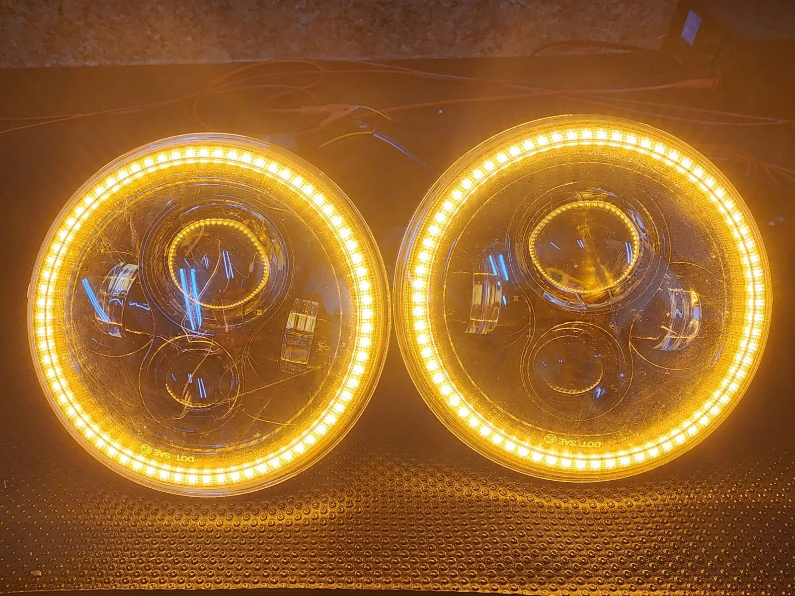 USED ORACLE 2007-2018 JEEP WRANGLER JK SWITCHBACK LED HALO HEADLIGHTS- 5769-123、mySite、nflplayoffbracketp