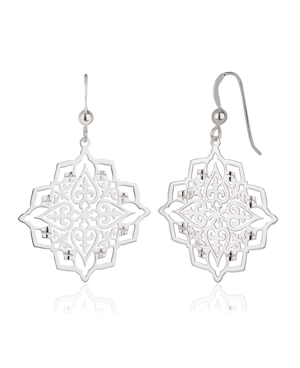 Sterling Silver Mandala Earrings、mySite、topwebapps