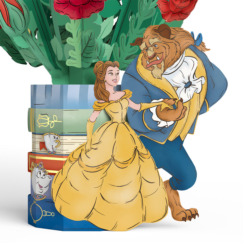 Disney’s Beauty and the Beast Pop-Up Card & Flower Buds Bouquet Bundle、mySite、solidvoid