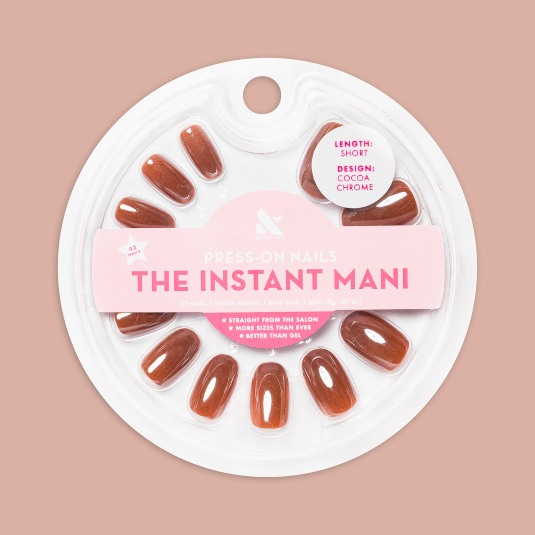 Cocoa Chrome - Press-On | Short | Round - Part of Set、mySite、solidvoid