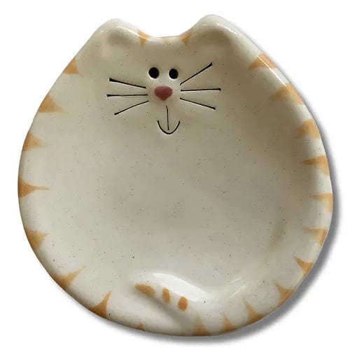 Handmade Ceramic Cat Trinket Dish Tea bag Holder Cute!、mySite、g9winljtr