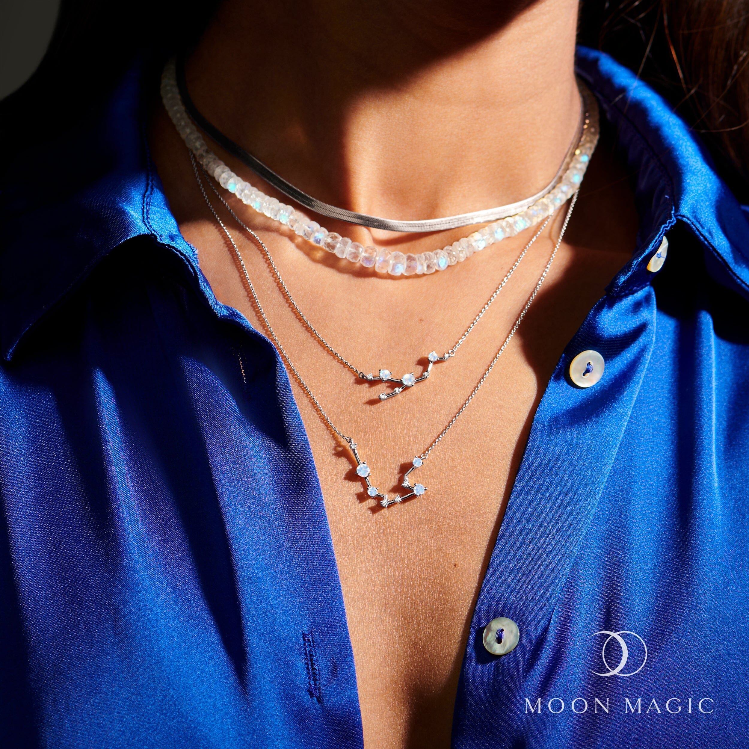 Moonstone Necklace - Zodiac Constellation + Free Gift Bag、mySite、hinf8tx79