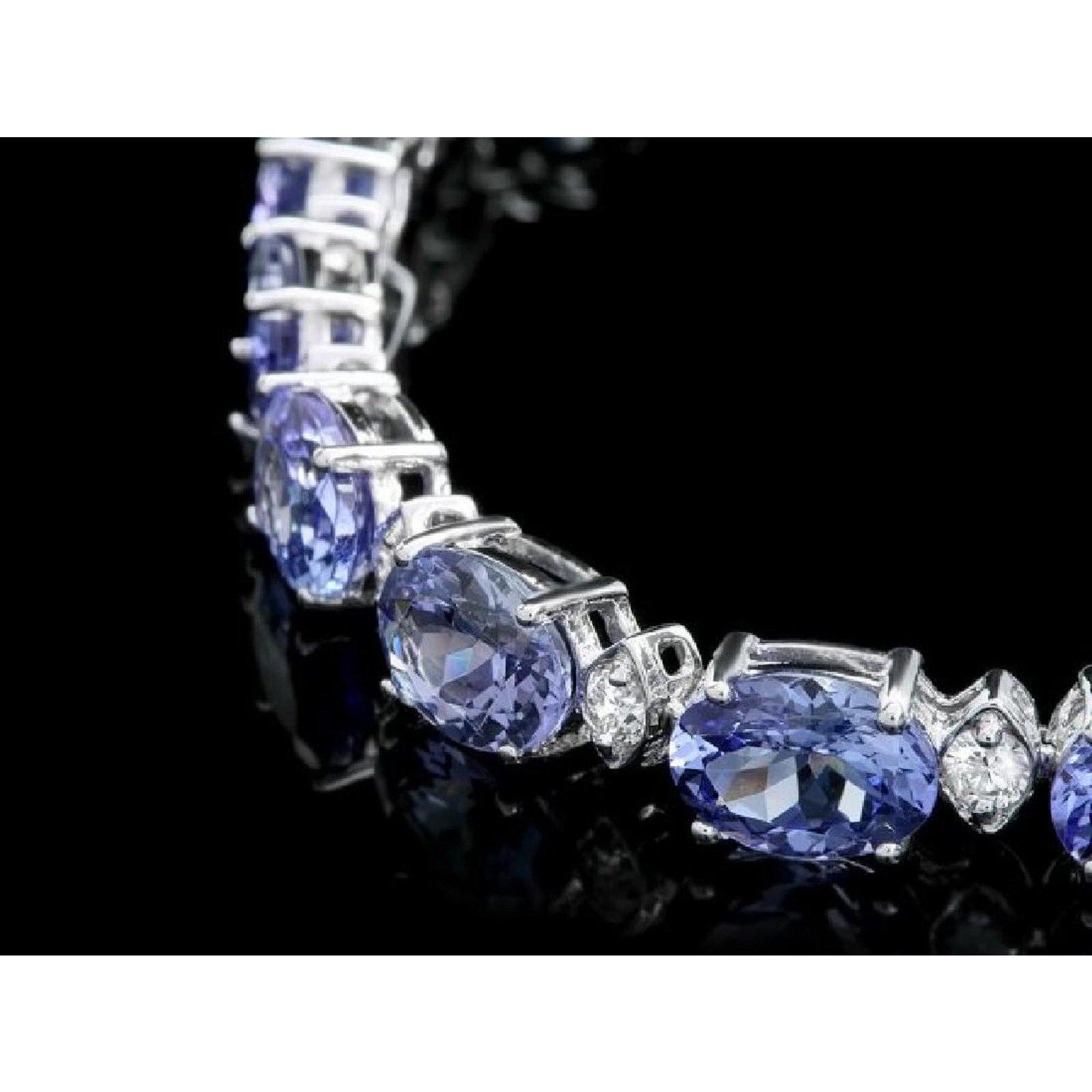 Tanzanite and Diamond Bracelets in 14K White or Yellow Gold, Stunning!、mySite、g9winljtr